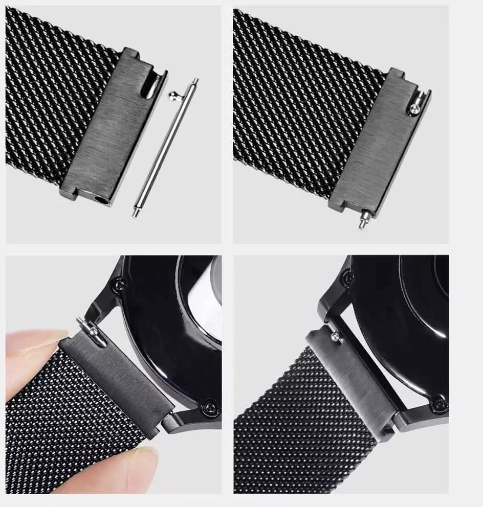 Apyrankė Dux Ducis Milanese Series For Smartwatches 20mm Sidabrinis