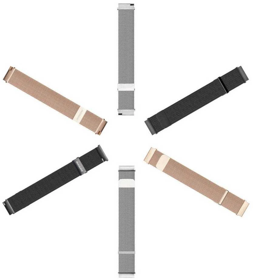 Išmaniojo laikrodžio Samsung Galaxy/Huawei/Xiaomi magnetinis dirželis, Auksinės spalvos, 22mm