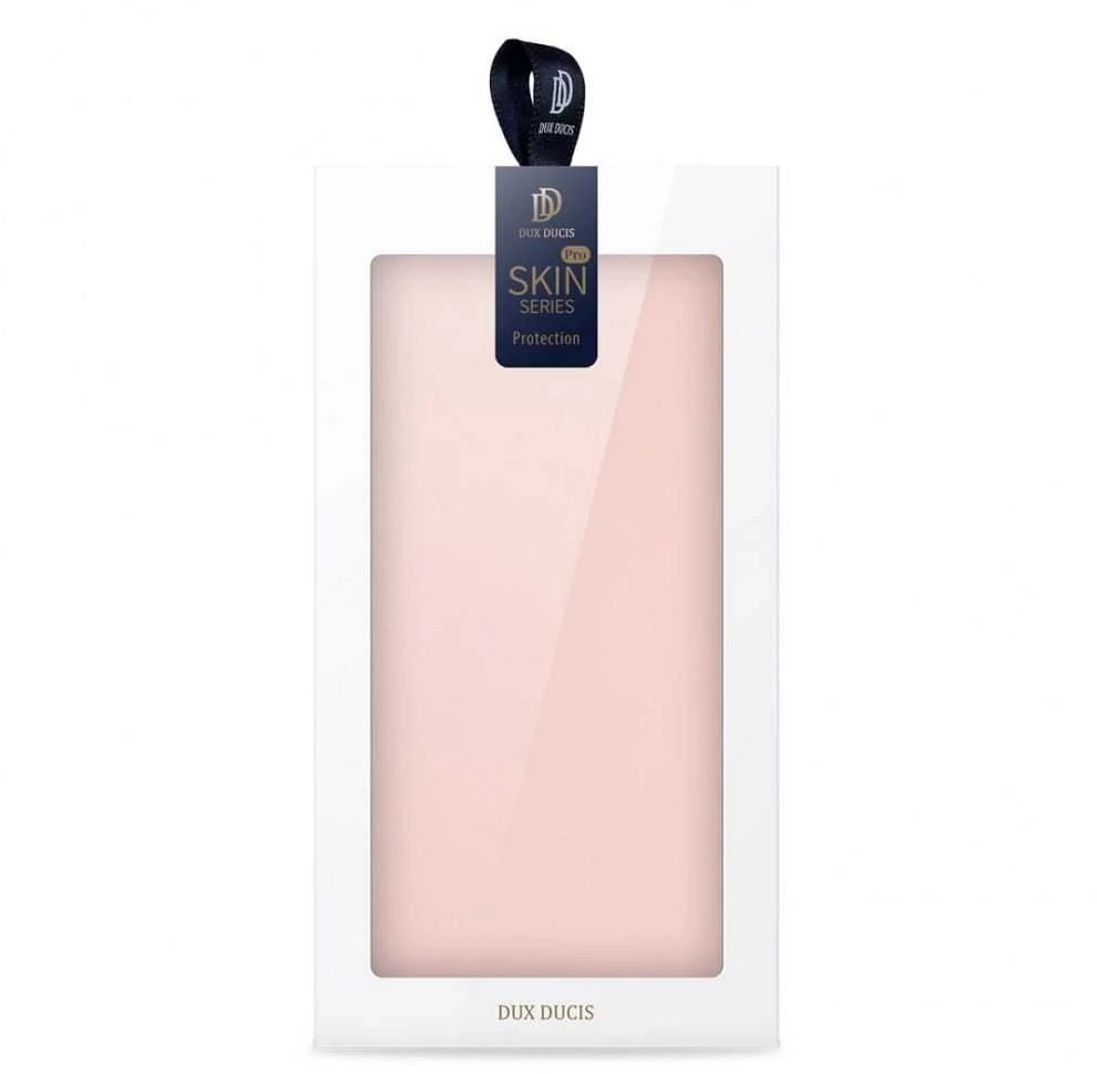 Dux Ducis atverčiamas dėklas SKIN PRO skirtas Apple iPhone 14 Pro Max rožinės spalvos