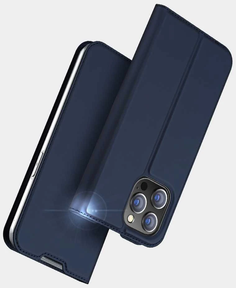 Dux Ducis atverčiamas dėklas SKIN PRO skirtas Apple iPhone 14 Pro Max rožinės spalvos