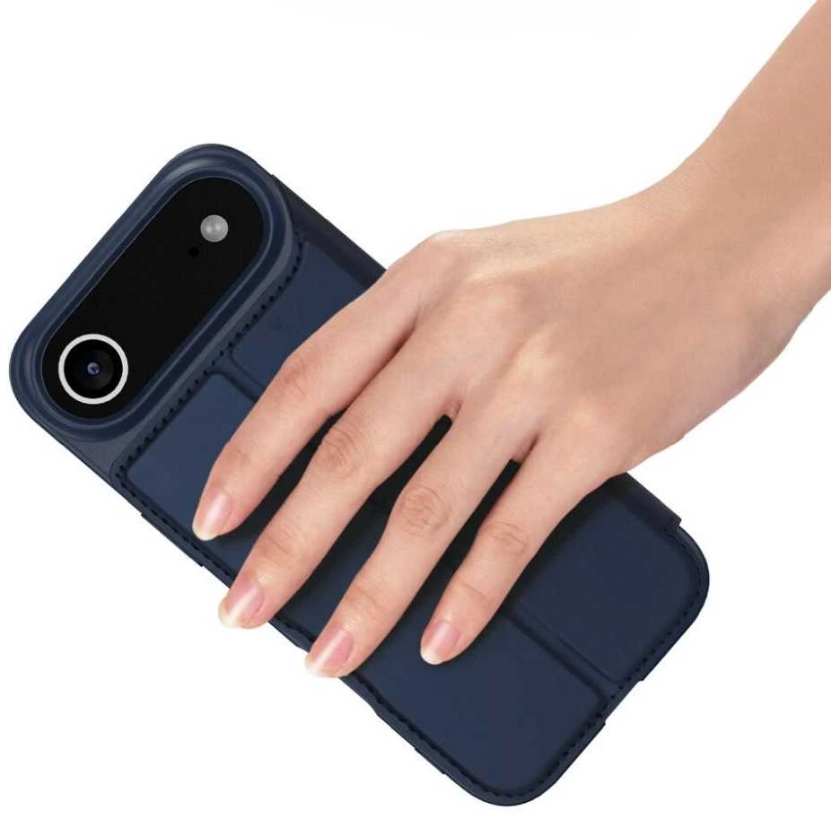 Dėklas DUX DUCIS wallet case SKIN PRO for IPHONE 17 AIR mėlynas