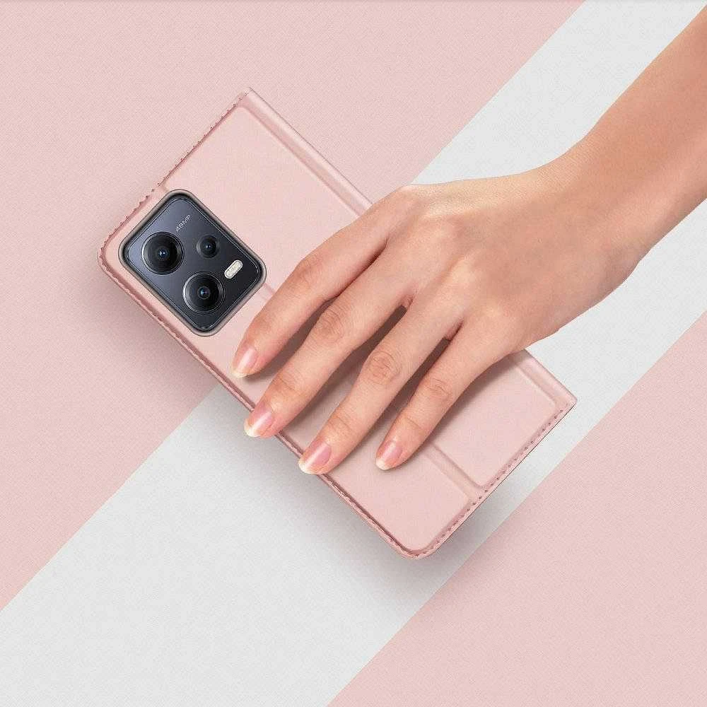 Dėklas Dux Ducis Skin Pro Xiaomi Poco X5 5G/Redmi Note 12 5G rožinis-auksinis