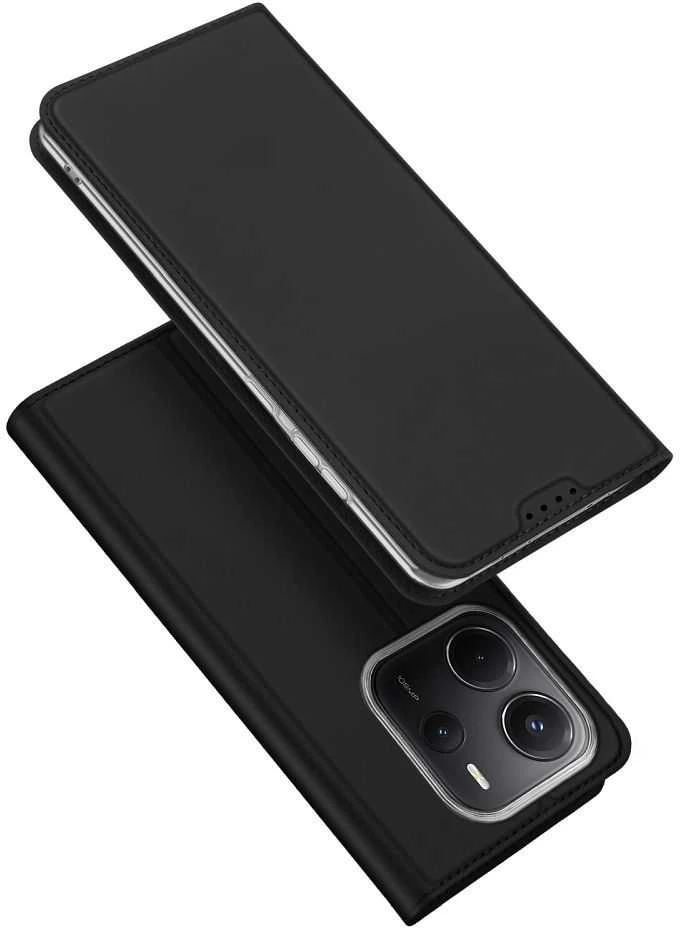 DUX DUCIS piniginės dėklas SKIN PRO, skirtas REDMI NOTE 14 4G (163,25 mm) juodas