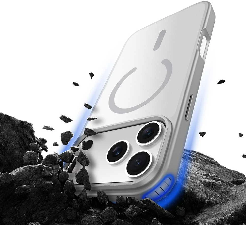 Dux Ducis Yind Apple iPhone 17 Pro Dėklas suderinamas su MagSafe – pilkos spalvos