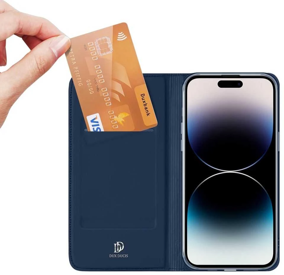 Dėklas Dux Ducis Skin Pro Apple iPhone 15 tamsiai mėlynas