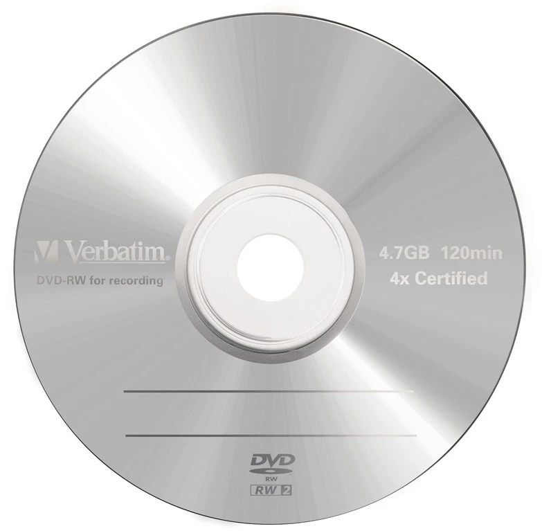 Verbatim DVD+RW, 4x, 4.7GB, 5vnt (43285)
