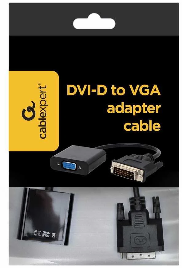 GEMBIRD A-DVID-VGAF-01 DVI-D to VGA adapter cable juodas