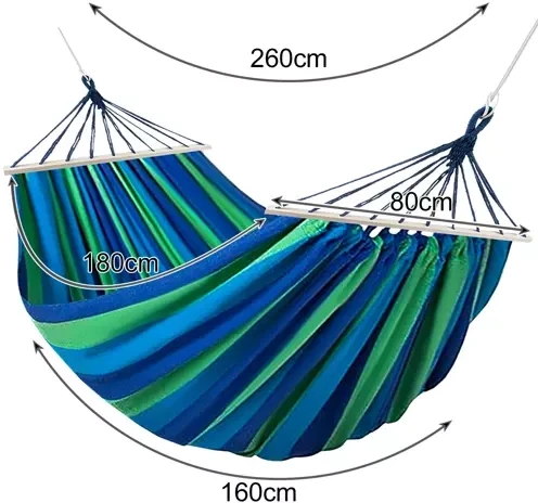 Double garden hammock 260x160cm Gardlov 21078