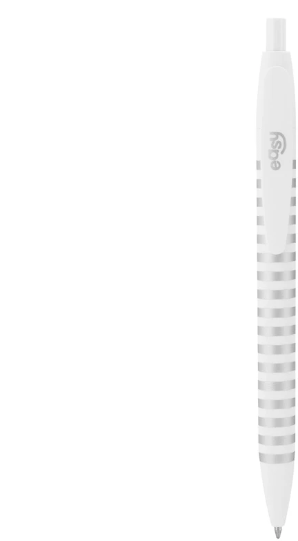Easy Ballpoint pen. baltas col./juodas col.. 0.7 mm