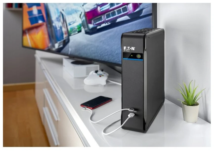 „Eaton 3P Ellipse 1300“ nepertraukiamo maitinimo šaltinis (UPS) Budėjimo režimas (neprisijungus) 1,3 kVA 840 W 8 kintamosios srovės lizdai