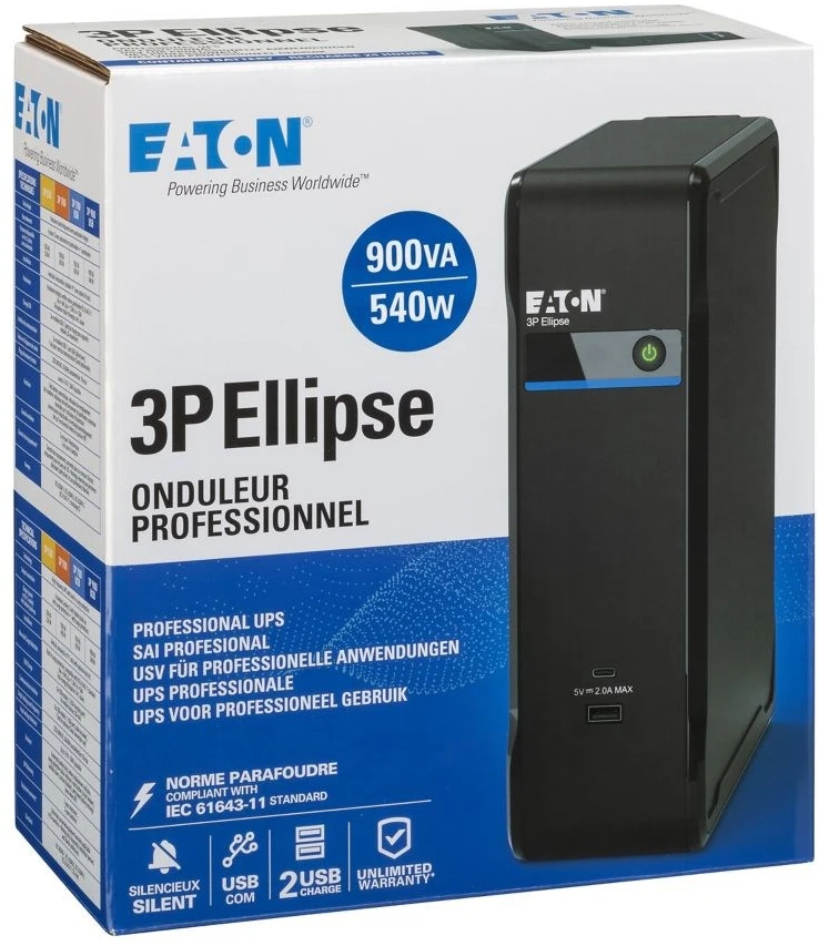 Eaton 3P Ellipse 900 USB IEC