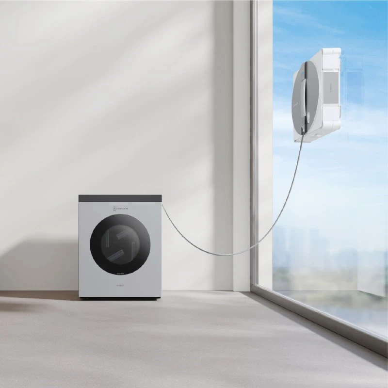 Langų valymo robotas Ecovacs WINBOT W3 OMNI, Baltas/sidabrinis