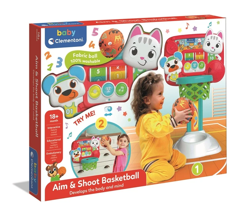Edukacinis žaislas Clementoni Aim&Shoot Basketball