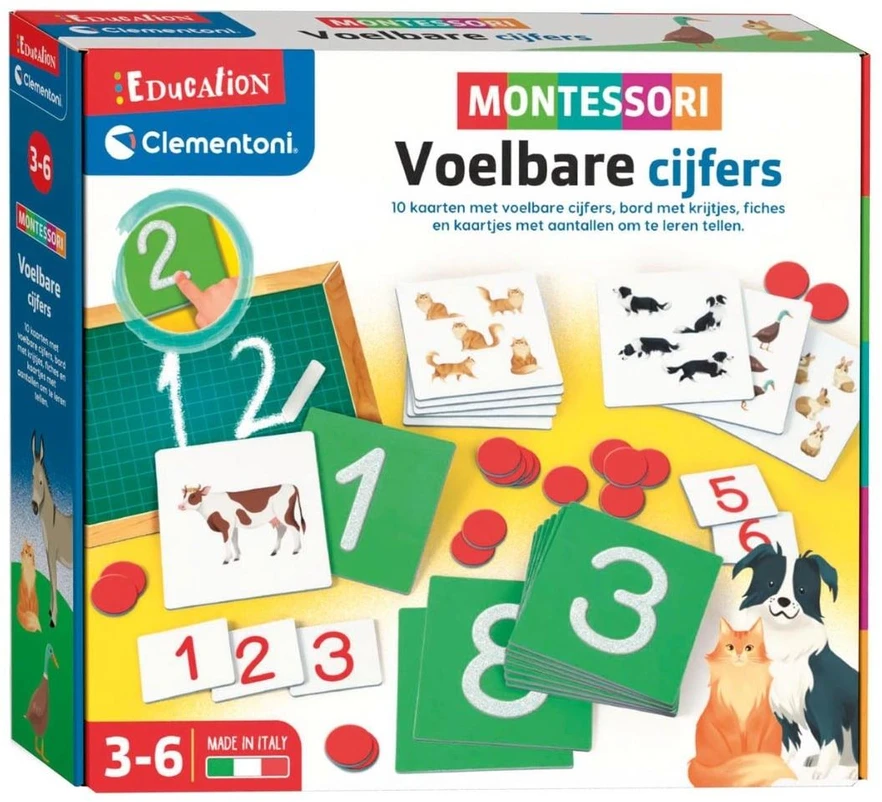 Edukacinis žaislas Clementoni Tactile Numbers 50737
