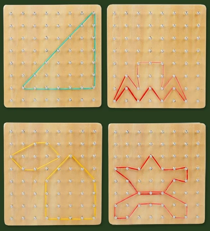 None Nežinomas Edukacinis žaislas Wood Geoboard CZS-411
