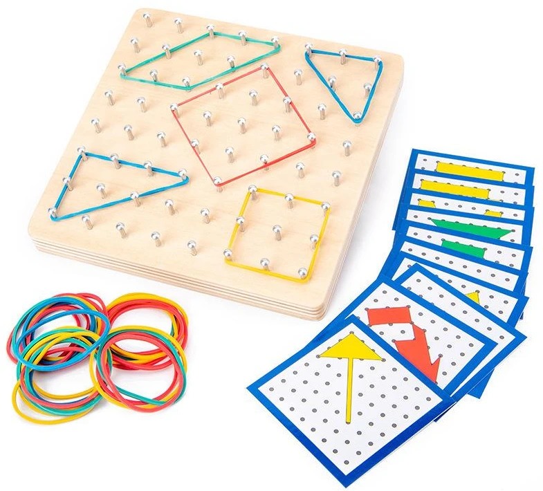 None Nežinomas Edukacinis žaislas Wood Geoboard CZS-411