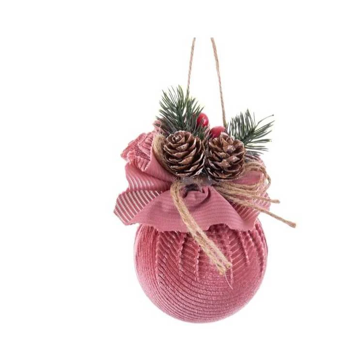 Bigbuy Christmas Eglutės žaisliukai, plastikiniai, 6 cm, 8 vnt.