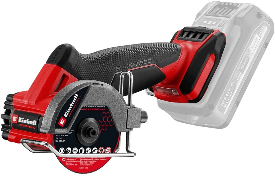 Kampinis šlifuoklis Einhell TP-CO 18/76-C Li BL - Solo; 76 mm; 18 V (be akumuliatoriaus ir pakrovėjo)