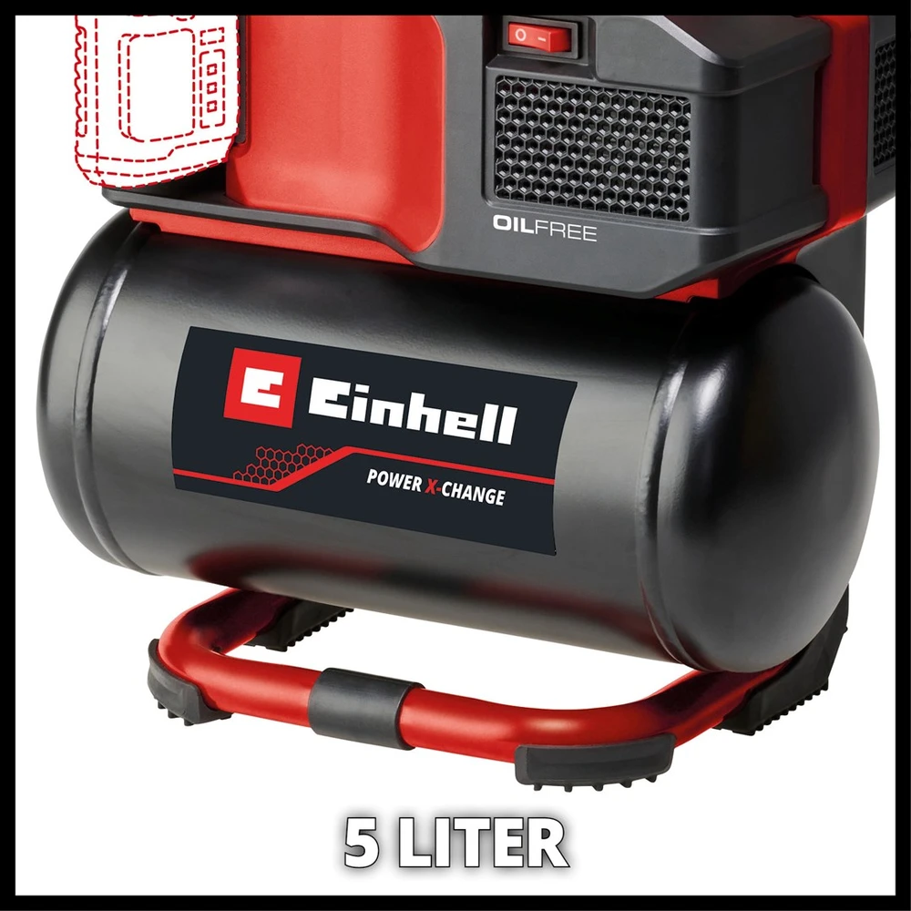 Einhell TE-AC 18/75 Li OF-Solo oro kompresorius 75 l/min Baterija