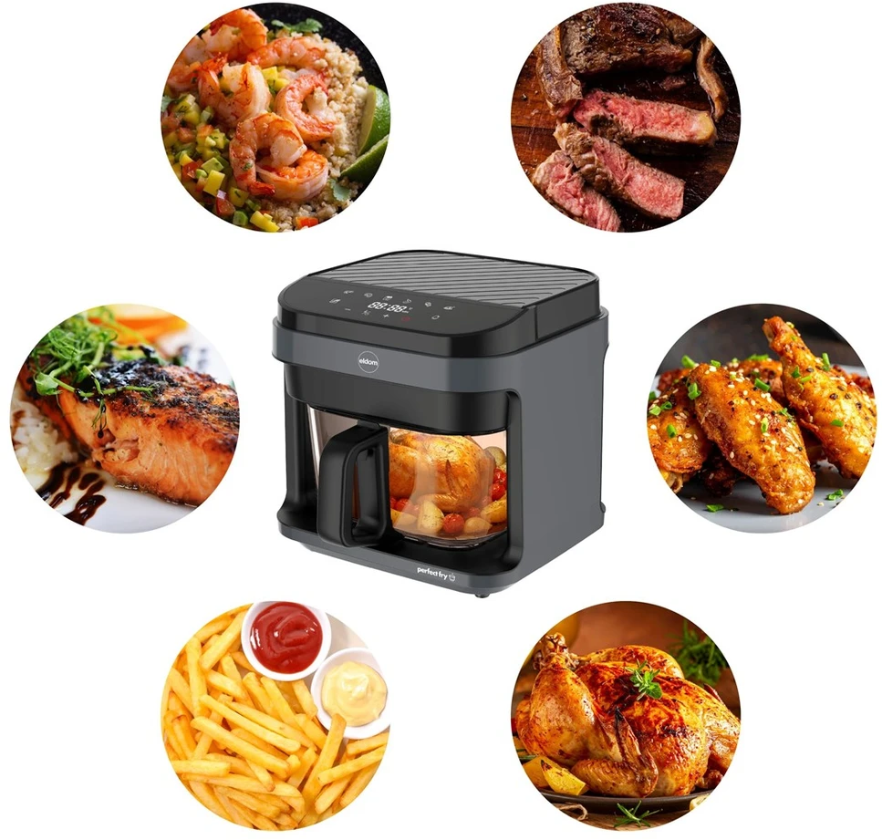 Gruzdintuvė ELDOM FR500 AIR FRYER GLASS CONTAINER 5.5 L