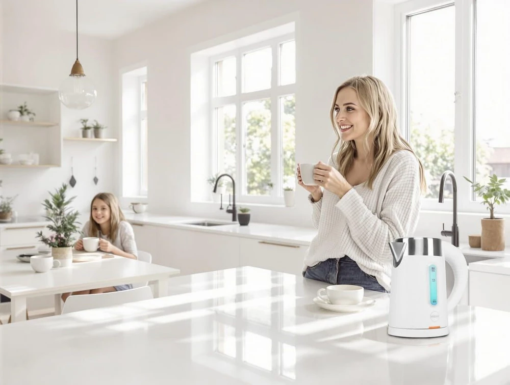 ELDOM C185 B TRIPO CORDLESS KETTLE 0.8 L 1000 W Baltas