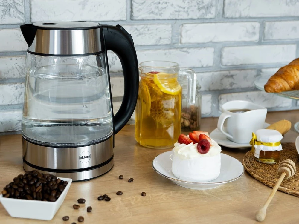 Virdulys ELDOM C420 KETTY GLASS CORDLESS KETTLE 1.7 L 2200 W