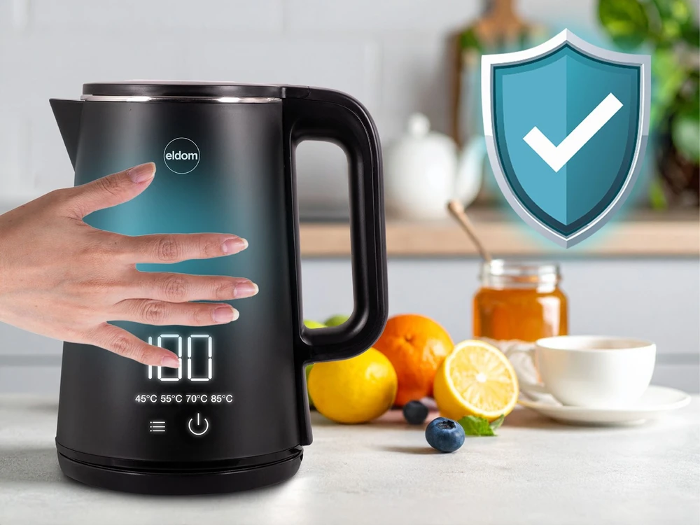 ELDOM C515C Cordless Virdulys 1.8 L 2000 W Juodas