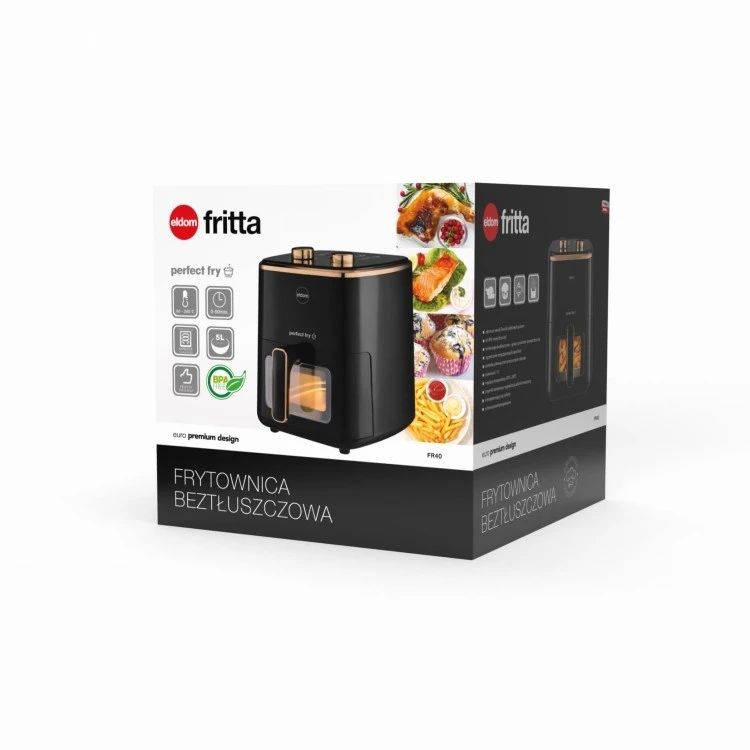 ELDOM FR45 FRITELO 1500 W riebalų neturinti gruzdintuvė