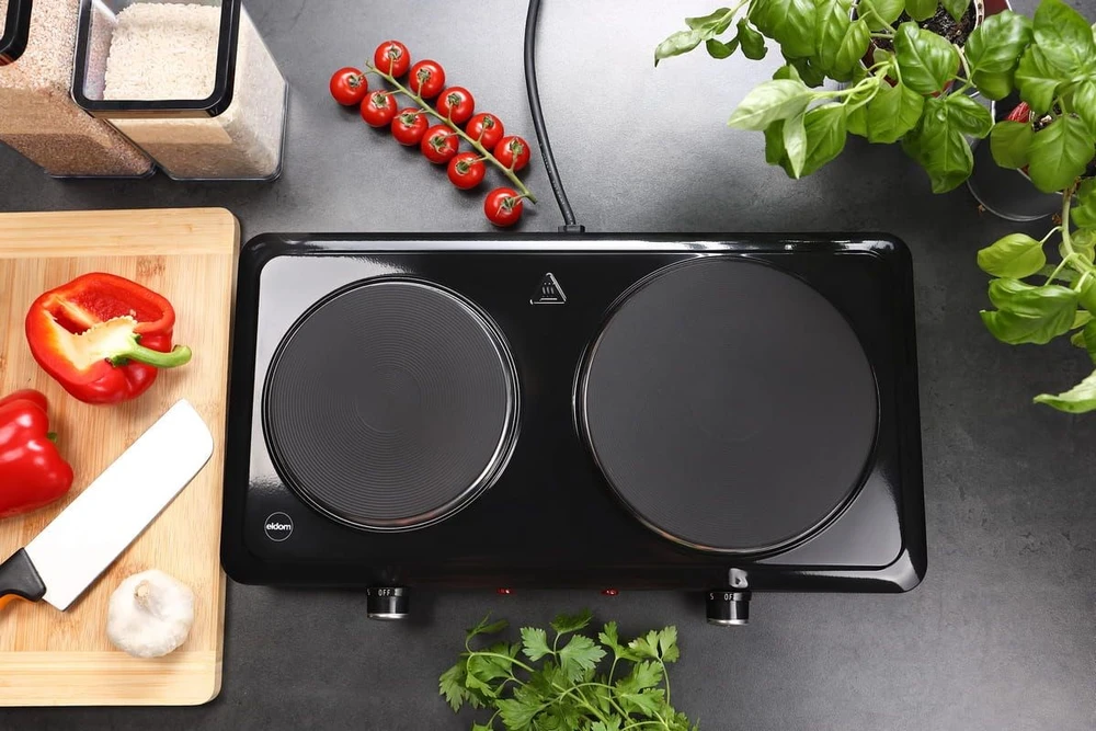 ELDOM PG22 ELECTRIC DOUBLE-PLATE COOKER 2500W