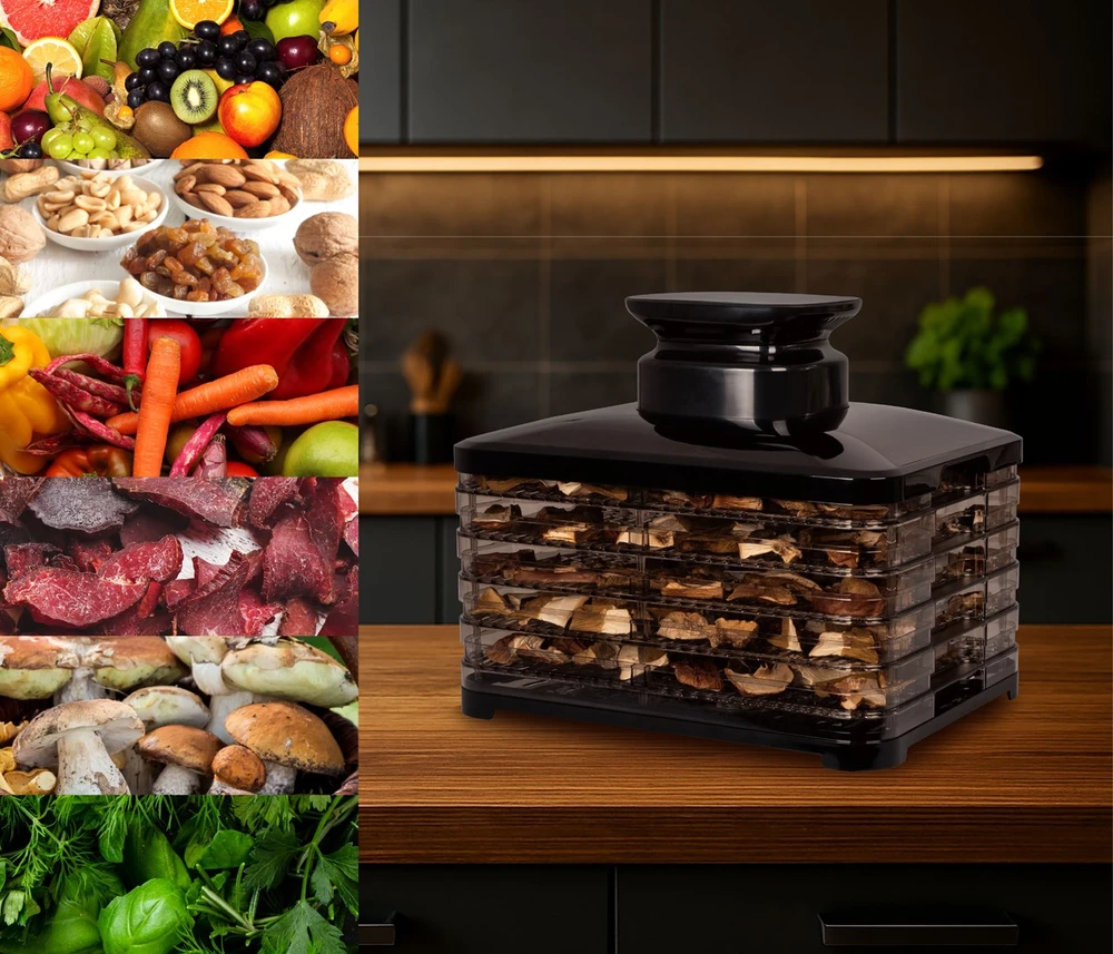 ELDOM SG520 FOOD DEHYDRATOR 400 W Juodas