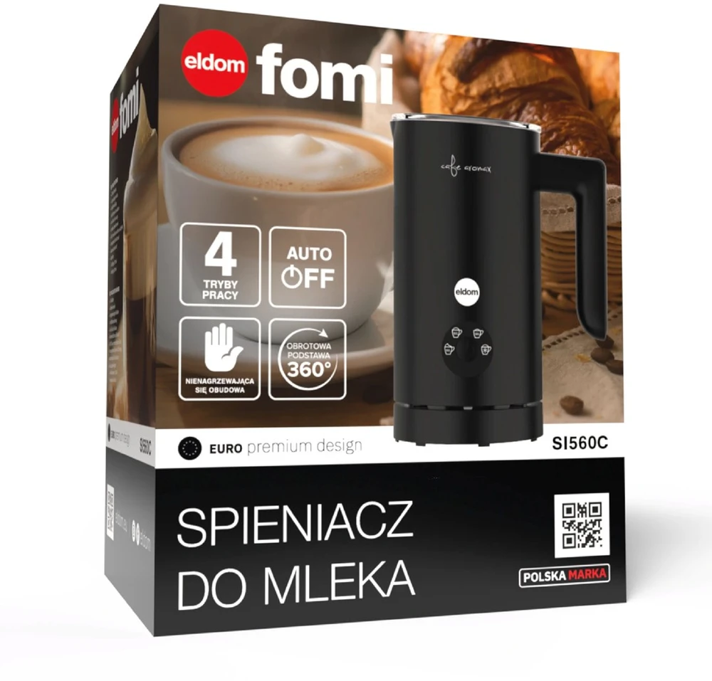 ELDOM SI560C MILK FROTHER Juodas