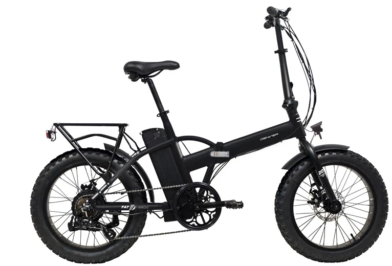 Electric bicycle Denver E2500. 20". 250 W. 10.4 Ah. juodas