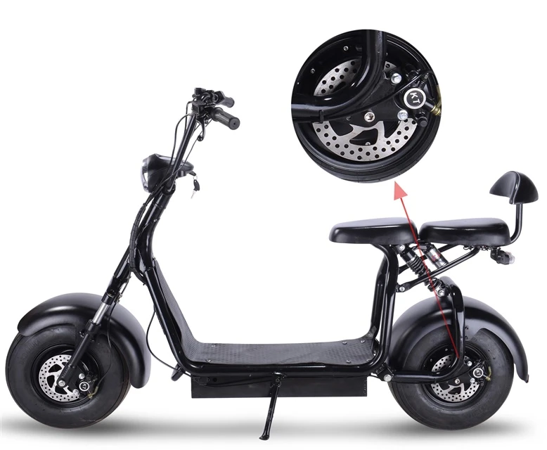 Elektrinis motoroleris QS-02, 1 kW