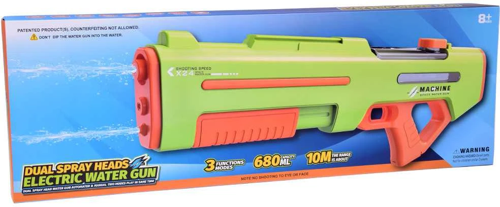 Jokomisiada Electric Vanduo Gun - Dual Purškiklis Heads 10m ZA5569
