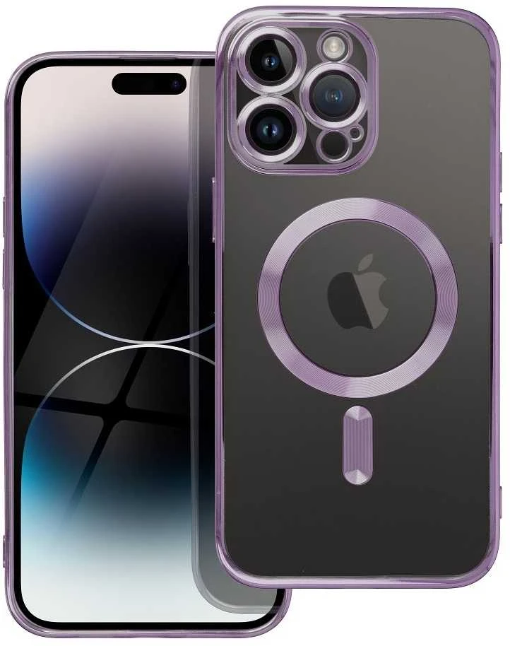 Oem Originalus iPhone 17 dėklas, suderinamas su „MagSafe“ violetine elektromagnetine plokšte.