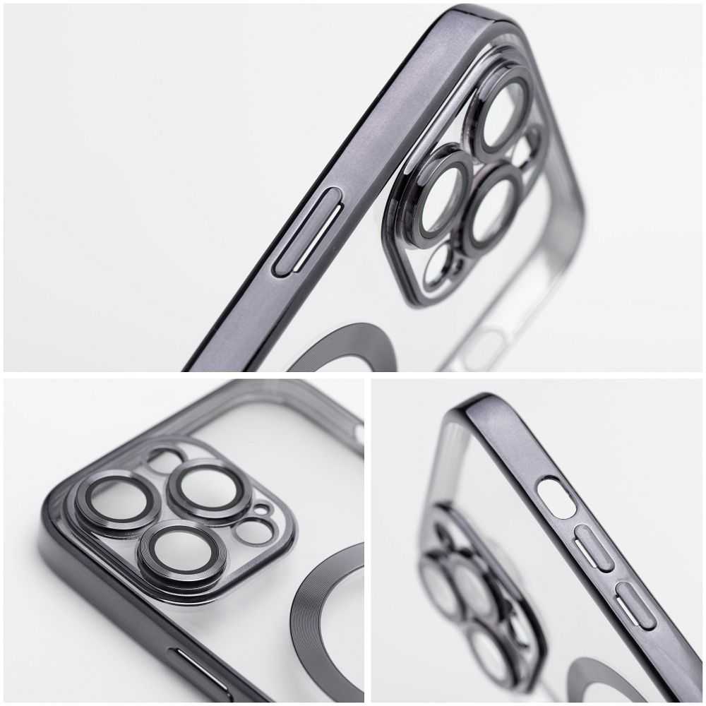 Oem Originalus dėklas, skirtas „iPhone 17 Pro / 18 Pro“ (žemas kameros kraštas), „Electro Mag“ dėklas, suderinamas su „MagSafe“ (juodas)