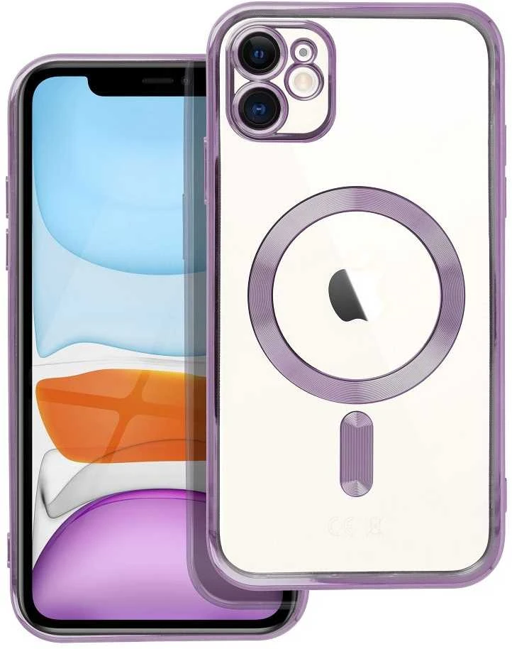 Oem Originalus „iPhone 11“ dėklas, suderinamas su „MagSafe“ violetine elektromagnetine plokšte.