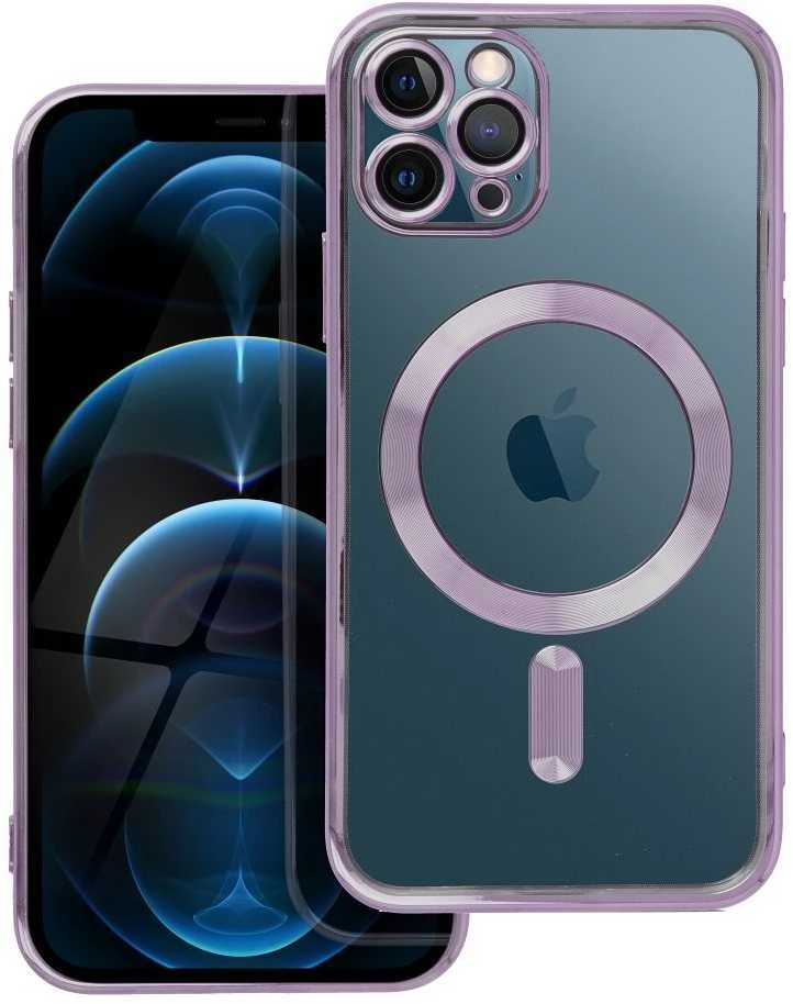 Dėklas Oem Case for iPhone 11 PRO Electro Mag Cover compatible with MagSafe violetinė