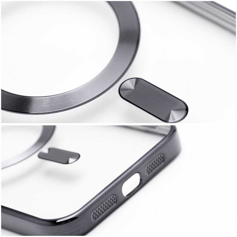 Oem Originalus dėklas, skirtas „iPhone 17 Pro / 18 Pro“ (žemas kameros kraštas), „Electro Mag“ dėklas, suderinamas su „MagSafe“ (juodas)
