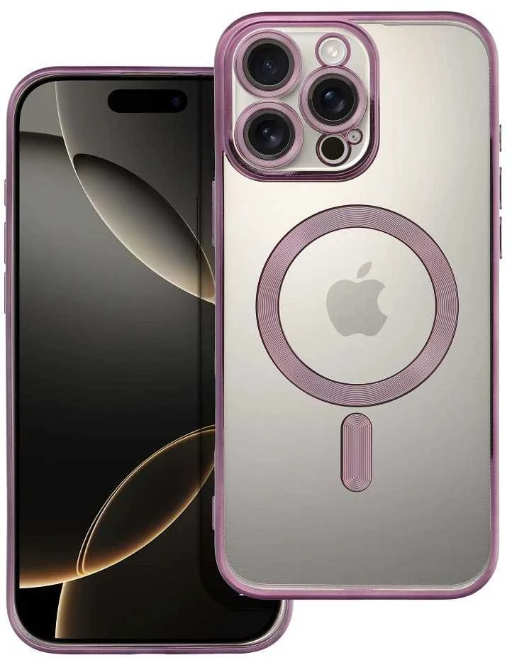 Oem Originalus „iPhone 16 PRO MAX“ dėklas, suderinamas su „MagSafe“ violetine elektromagnetine plokšte.
