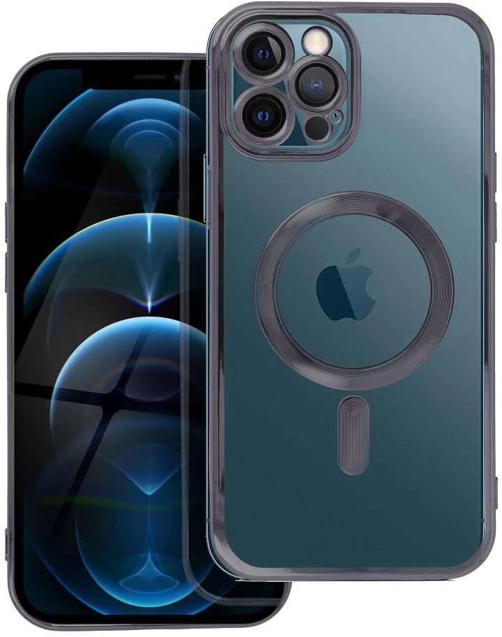 Oem Originalus „iPhone 12 PRO MAX“ dėklas, suderinamas su „MagSafe“ ir juodas