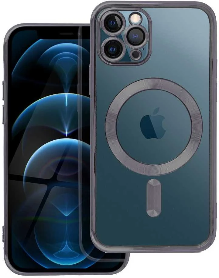 OEM dėklas, skirtas iPhone 11 PRO, Electro Mag dėklas, suderinamas su MagSafe juodas
