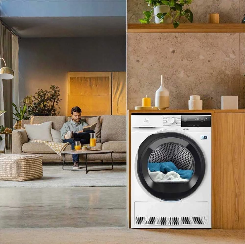 Electrolux EW7DX385AP džiovyklė su šilumos siurbliu, 8kg, balta