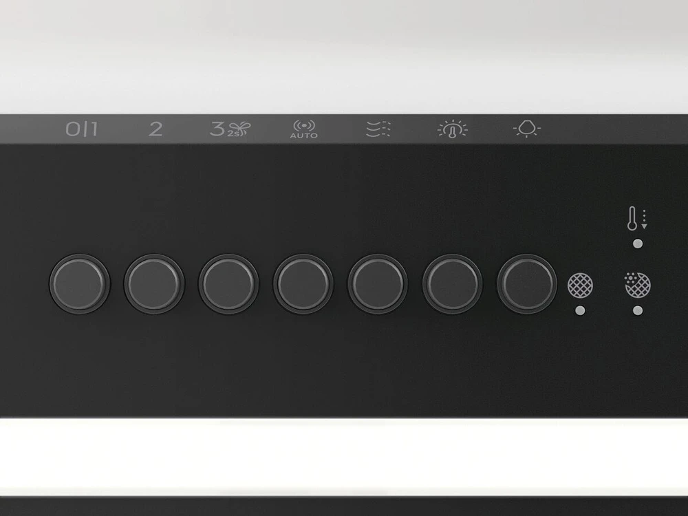 Juodos spalvos 54 cm pločio įmontuojamas gartraukis Electrolux LFG825K