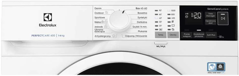 Electrolux SensiCare 600, 6 kg skalbyklė (EW6SN406WP)