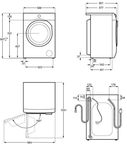Skalbimo mašina  ELECTROLUX WASHING MACHINE EW2F527WP