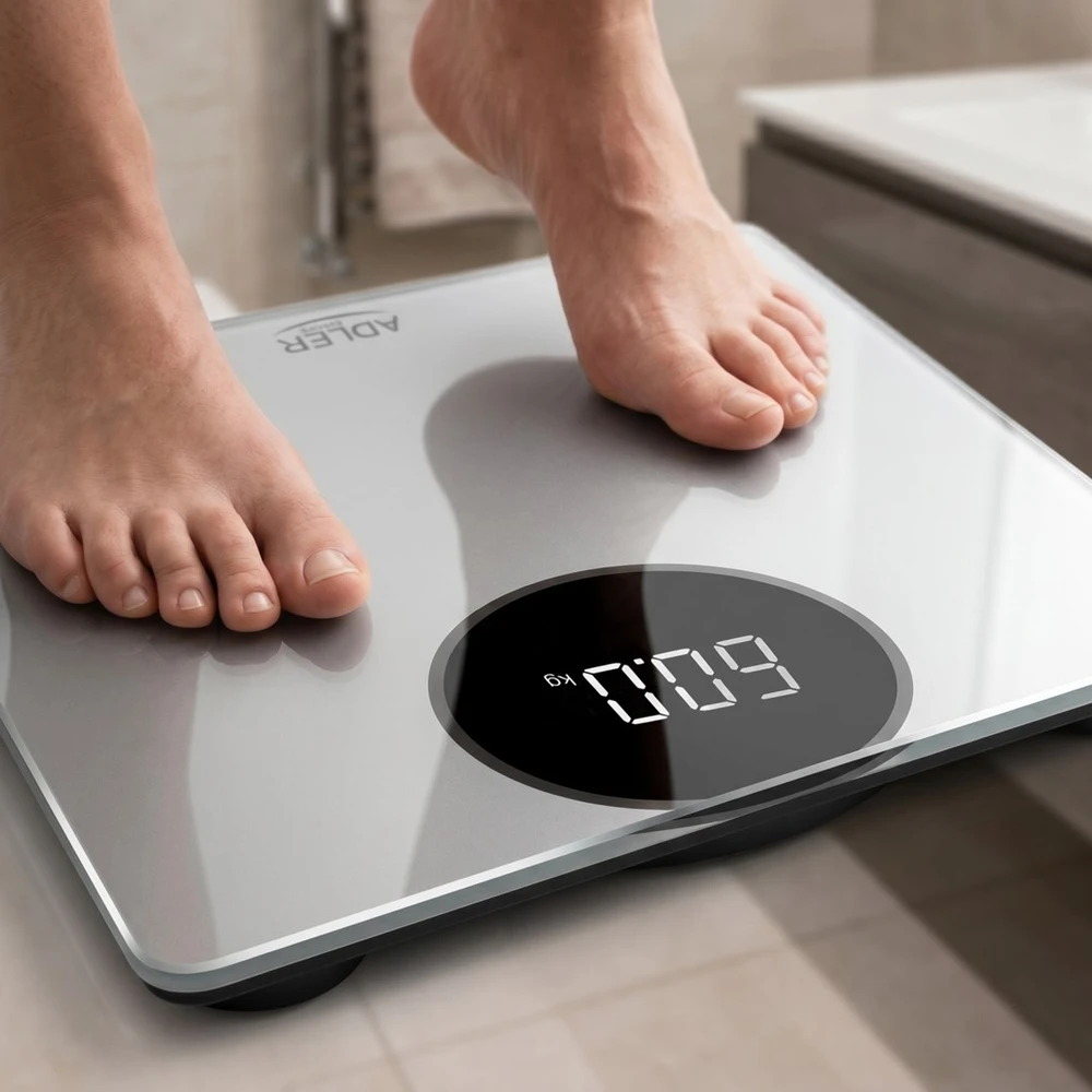 Adler | Vonios svarstyklės | AD 8175 | Didžiausias svoris (keliamoji galia) 180 kg | Tikslumas 100 g | sidabras