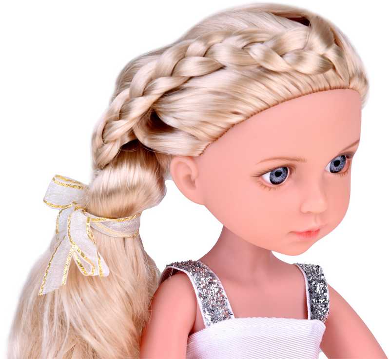 Jokomisiada Elegant Stylish Doll in Hat with Long Skirtas šviesiems plaukams Hair ZA5314