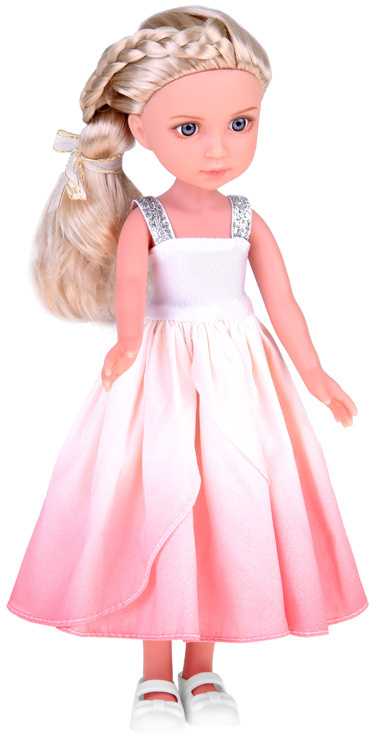 Jokomisiada Elegant Stylish Doll in Hat with Long Skirtas šviesiems plaukams Hair ZA5314
