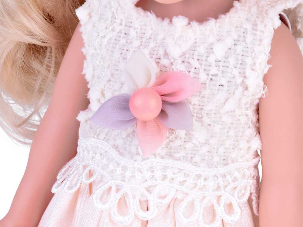 Jokomisiada Elegant Stylish Doll in Hat with Long Skirtas šviesiems plaukams Hair ZA5314